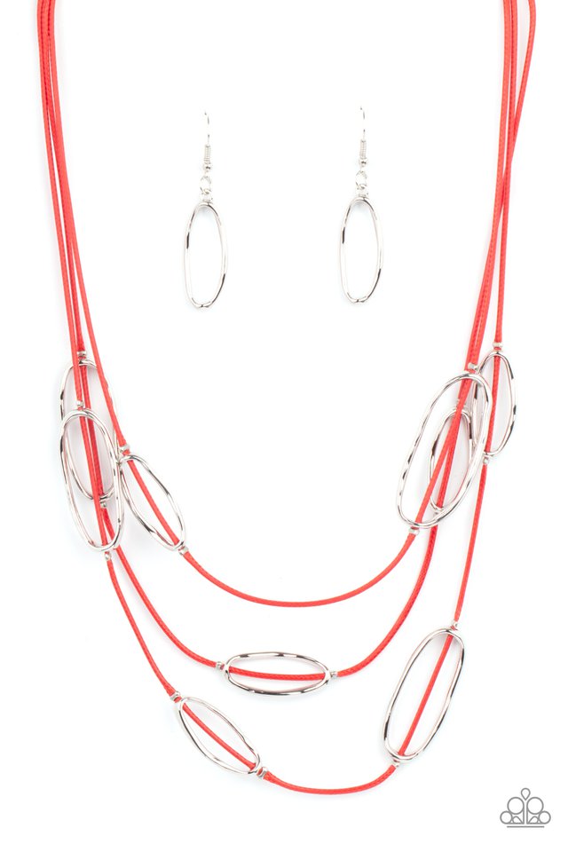 Check Your CORD-inates - Red - Paparazzi Necklace Image