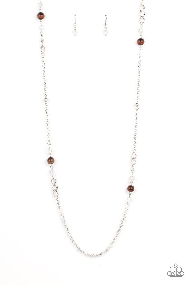 ​Teasingly Trendy - Brown - Paparazzi Necklace Image