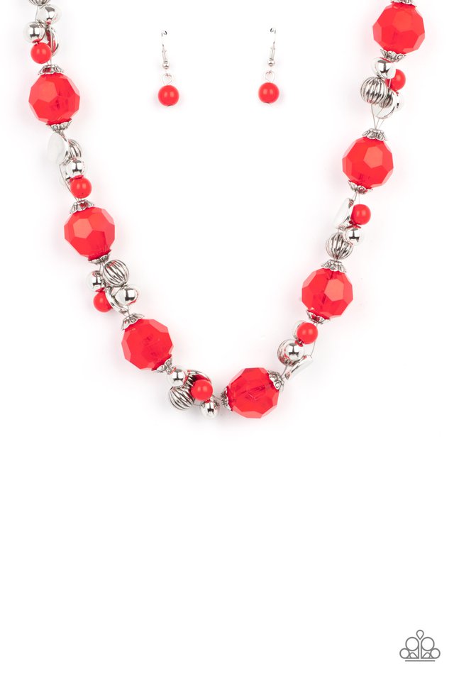 Vidi Vici VACATION - Red - Paparazzi Necklace Image