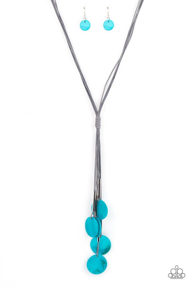 Tidal Tassels​ - Blue - Paparazzi Necklace Image