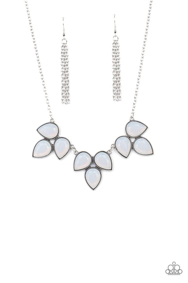 Prairie Fairytale - White - Paparazzi Necklace Image