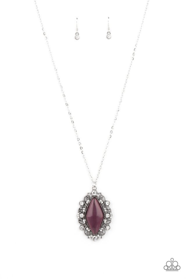 Exquisitely Enchanted - Purple - Paparazzi Necklace Image