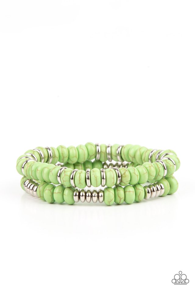 Desert Rainbow - Green - Paparazzi Bracelet Image