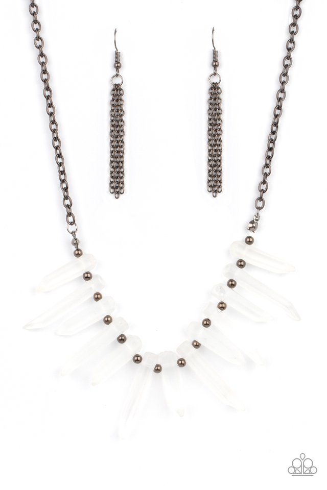 Ice Age Intensity - Black - Paparazzi Necklace Image