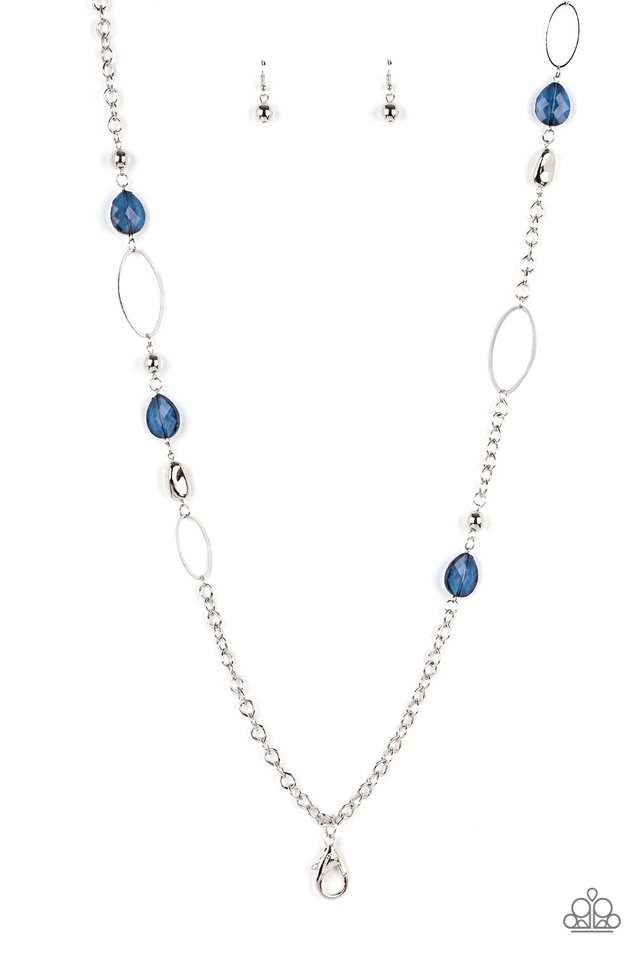 SHEER As Fate​ - Blue - Paparazzi Necklace Image