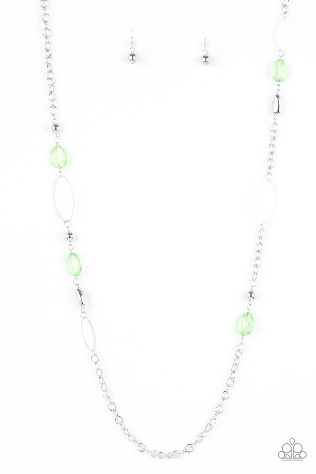 SHEER As Fate - Green - Paparazzi Necklace Image