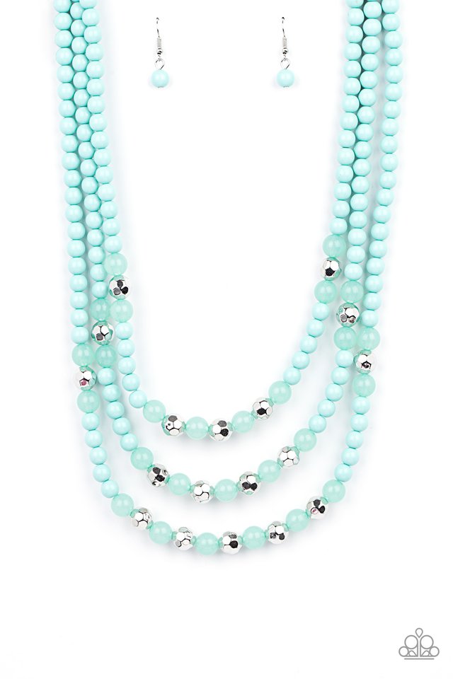 ​STAYCATION All I Ever Wanted - Blue - Paparazzi Necklace Image