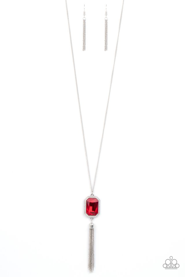 ​Blissed Out Opulence - Red - Paparazzi Necklace Image