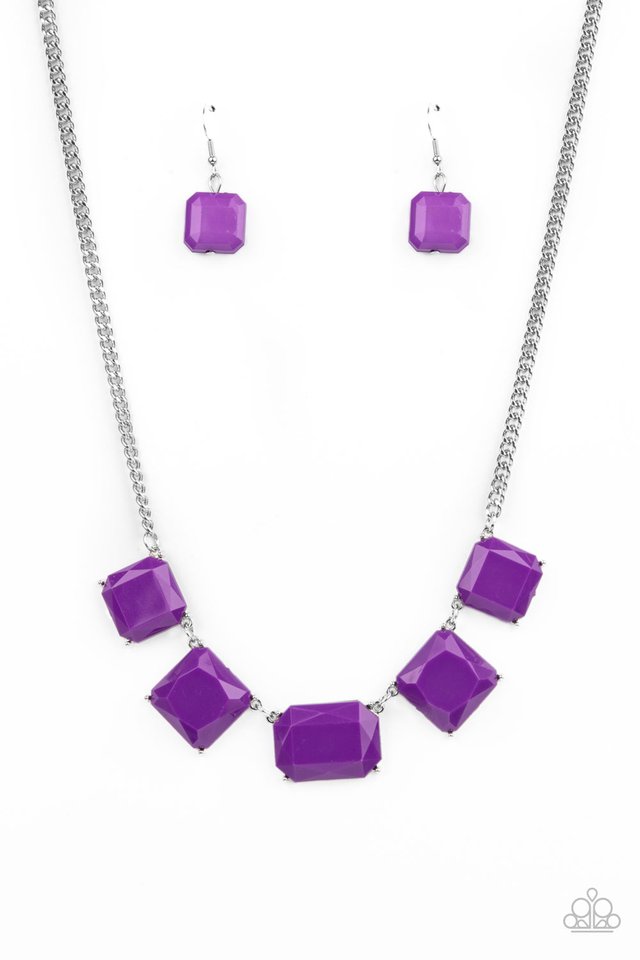 ​Instant Mood Booster - Purple - Paparazzi Necklace Image