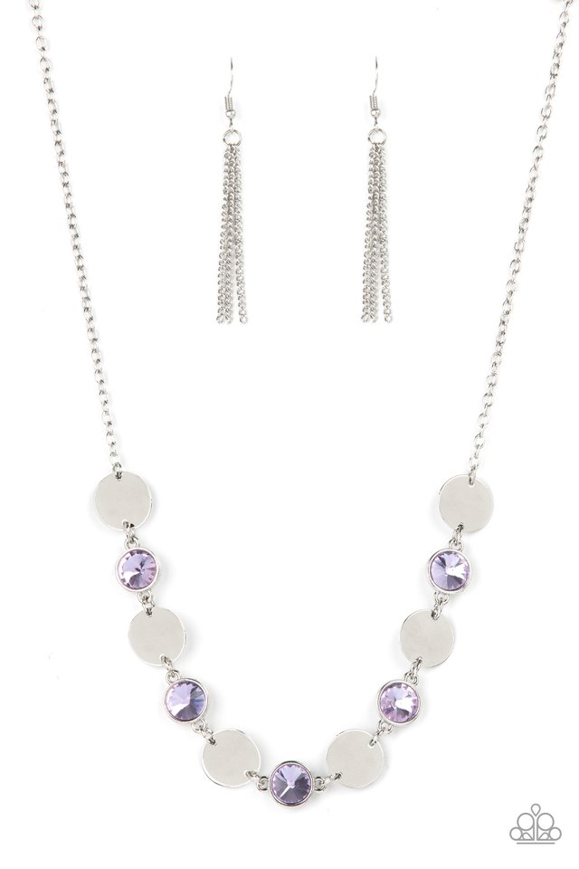 Refined Reflections - Purple - Paparazzi Necklace Image