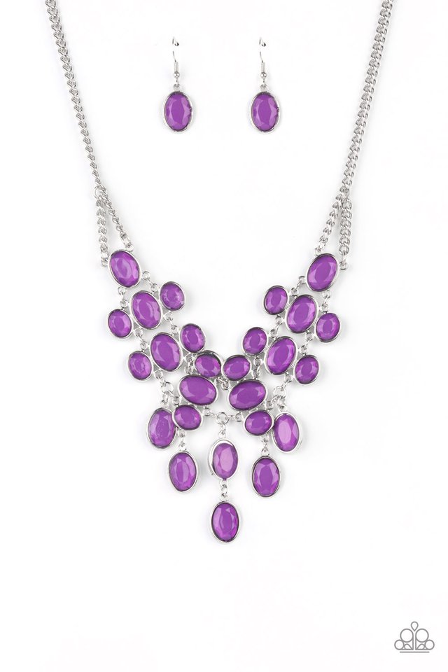 Serene Gleam - Purple - Paparazzi Necklace Image