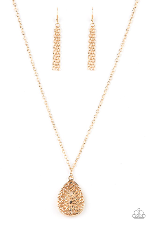 ​Garden Estate - Gold - Paparazzi Necklace Image