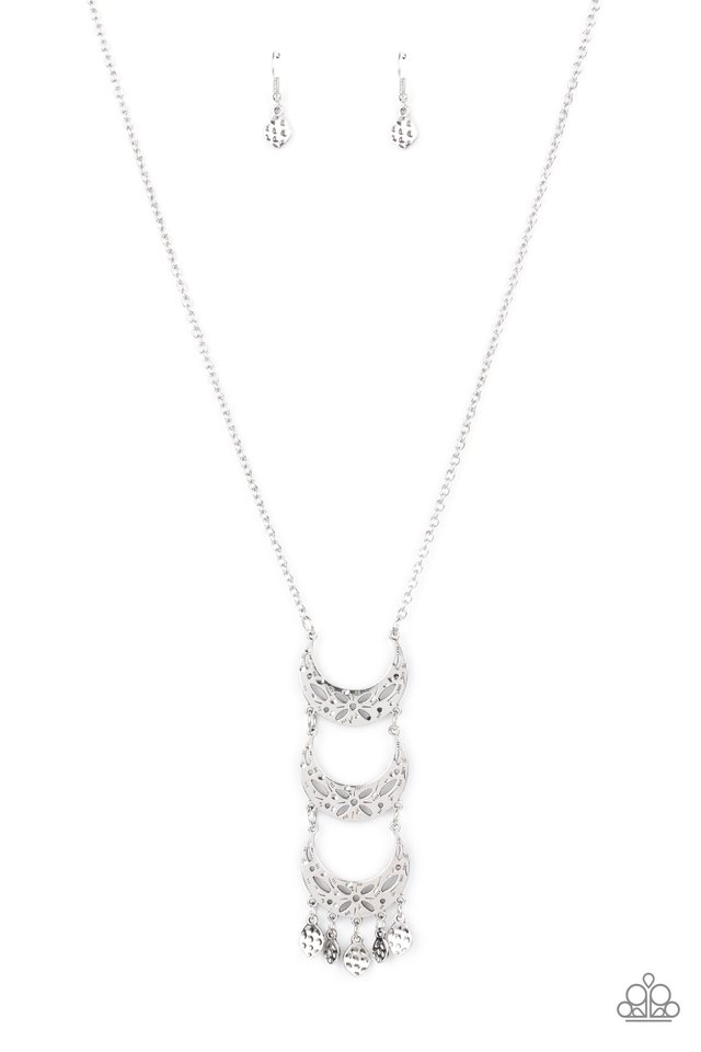 Half-Moon Child - Silver - Paparazzi Necklace Image