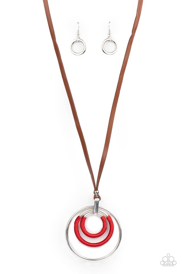 Hypnotic Happenings - Red - Paparazzi Necklace Image