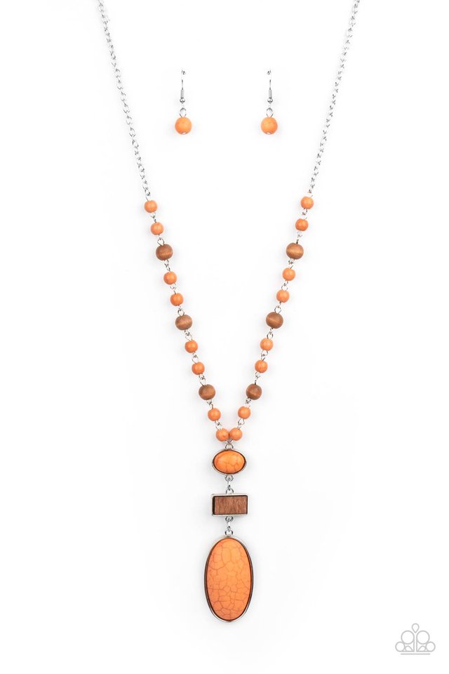 ​Naturally Essential - Orange - Paparazzi Necklace Image