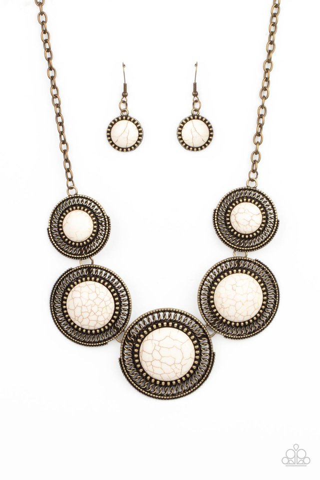 ​She Went West - Brass - Paparazzi Necklace Image