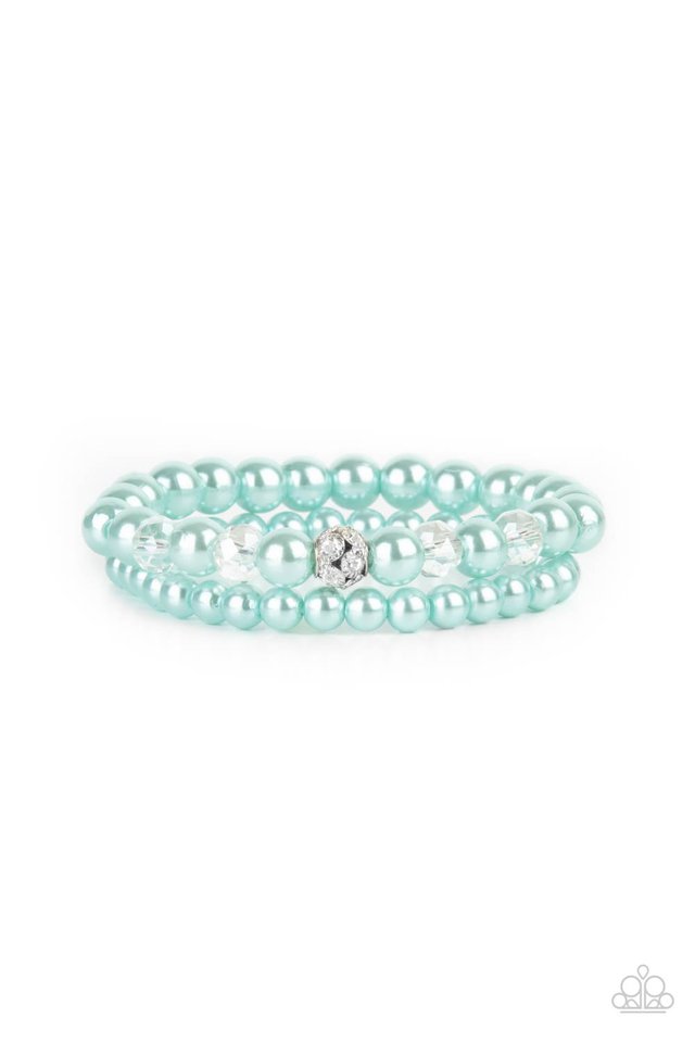 ​Cotton Candy Dreams - Blue - Paparazzi Bracelet Image