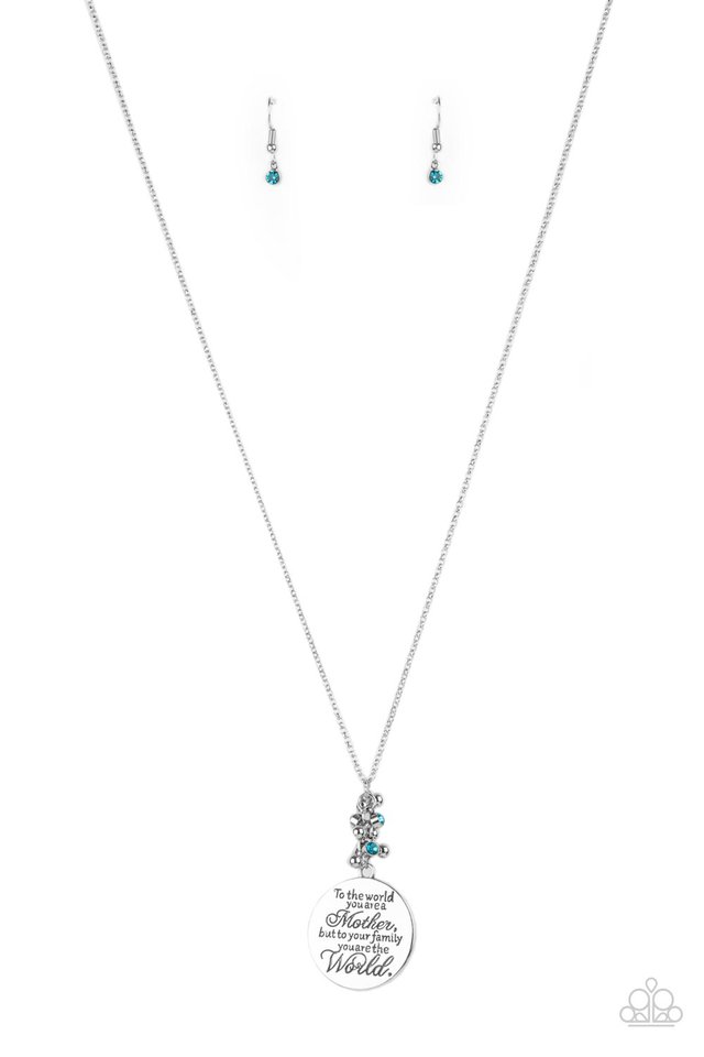 ​Maternal Blessings - Blue - Paparazzi Necklace Image