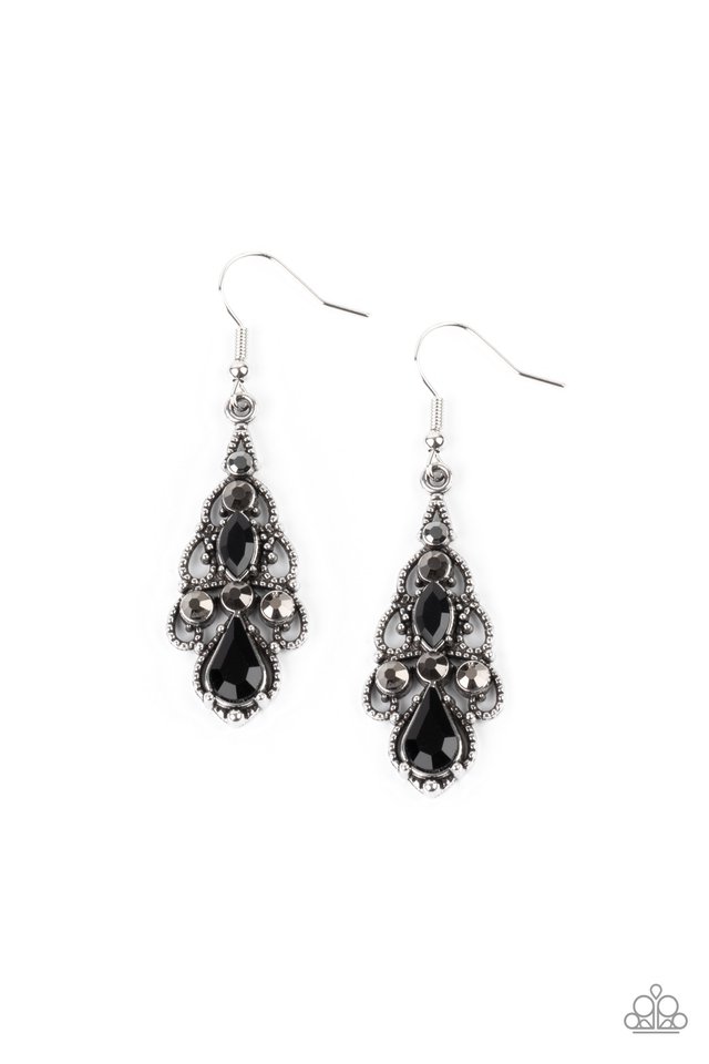 ​Urban Radiance - Black - Paparazzi Earring Image