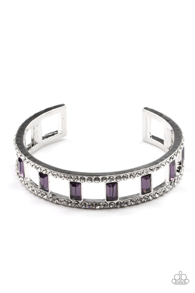 Industrial Icing - Purple - Paparazzi Bracelet Image