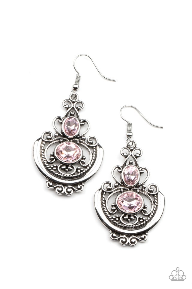 Unlimited Vacation - Pink - Paparazzi Earring Image