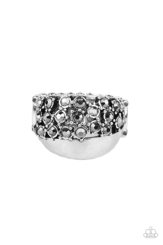 Prismatically Motley - Silver - Paparazzi Ring Image