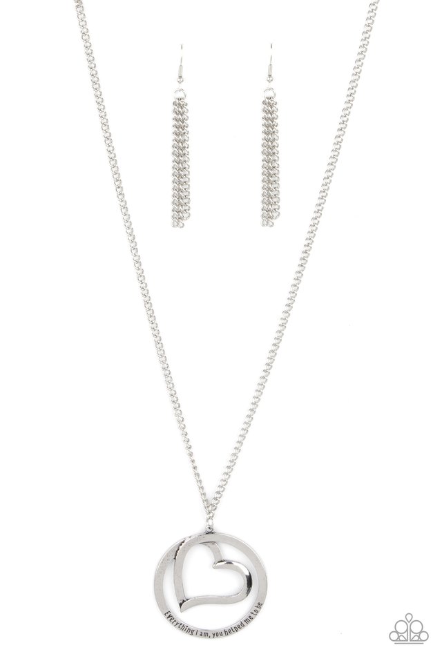 ​Positively Perfect - Silver - Paparazzi Necklace Image