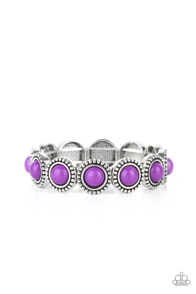 ​Polished Promenade - Purple - Paparazzi Bracelet Image