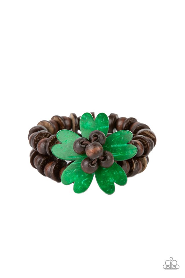 Tropical Flavor - Green - Paparazzi Bracelet Image