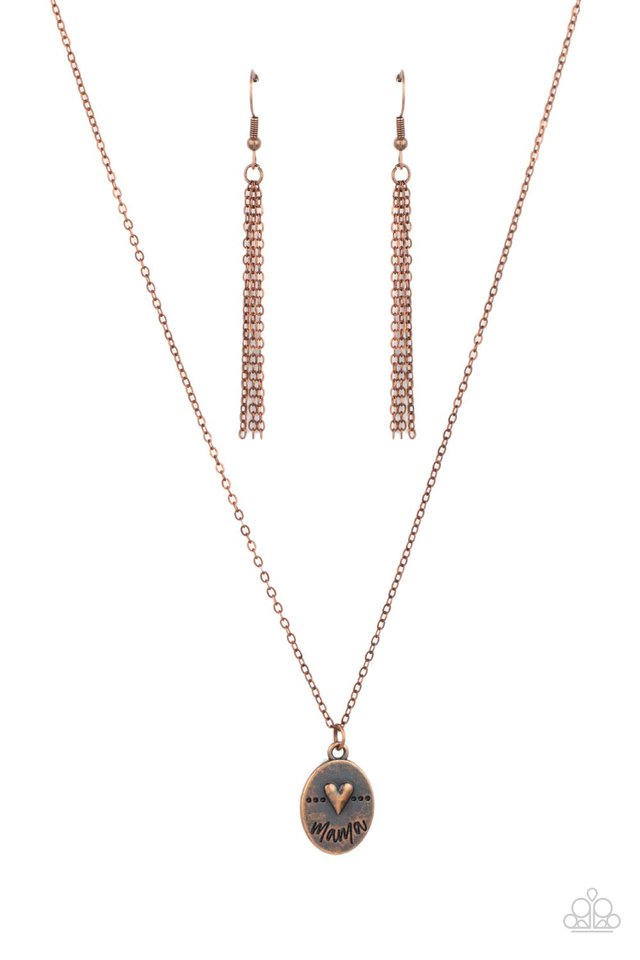 ​They Call Me Mama - Copper - Paparazzi Necklace Image