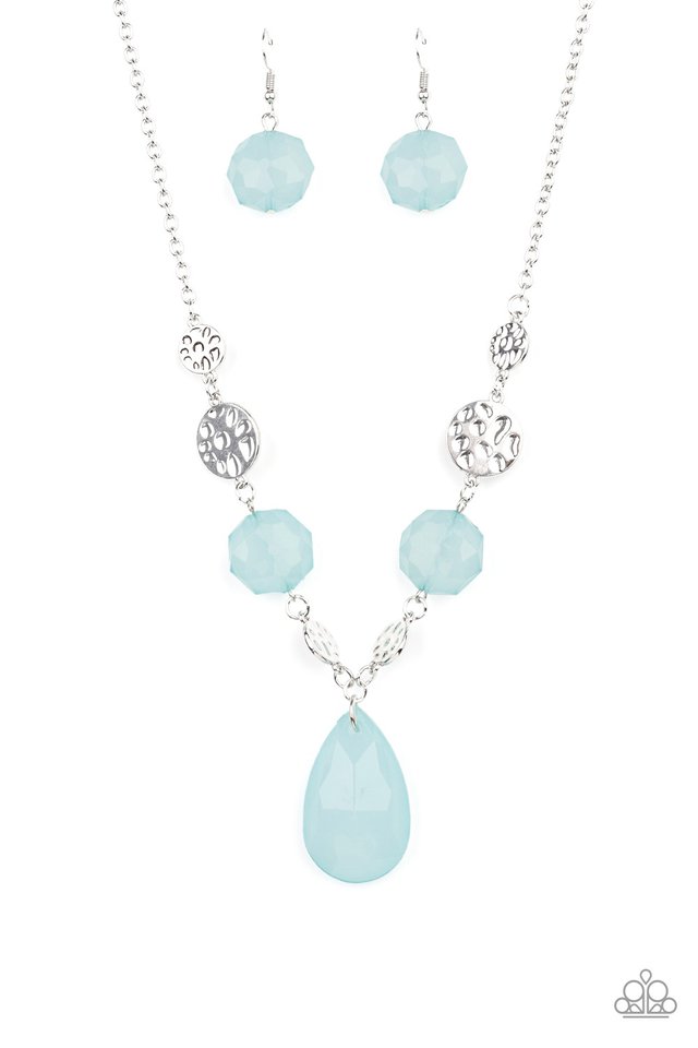DEW What You Wanna DEW - Blue - Paparazzi Necklace Image