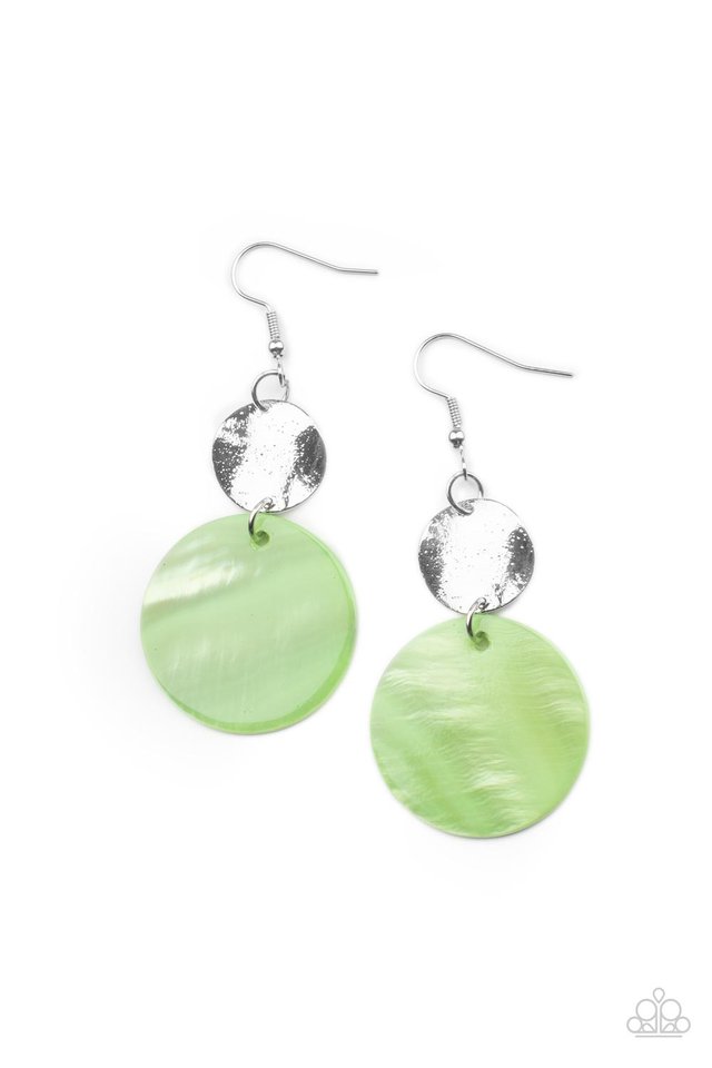 Opulently Oasis - Green - Paparazzi Earring Image