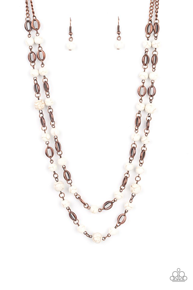 ​Essentially Earthy - Copper - Paparazzi Necklace Image