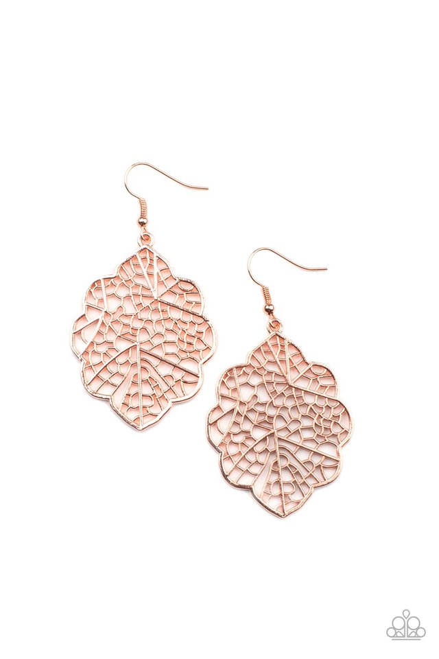 Meadow Mosaic - Copper - Paparazzi Earring Image