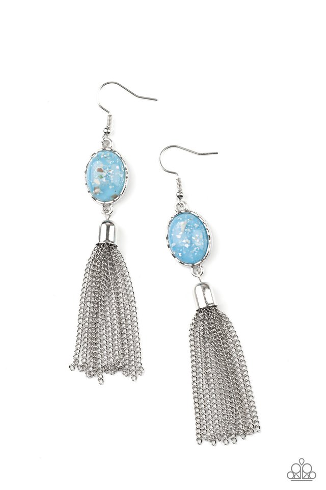 Oceanic Opalescence - Blue - Paparazzi Earring Image