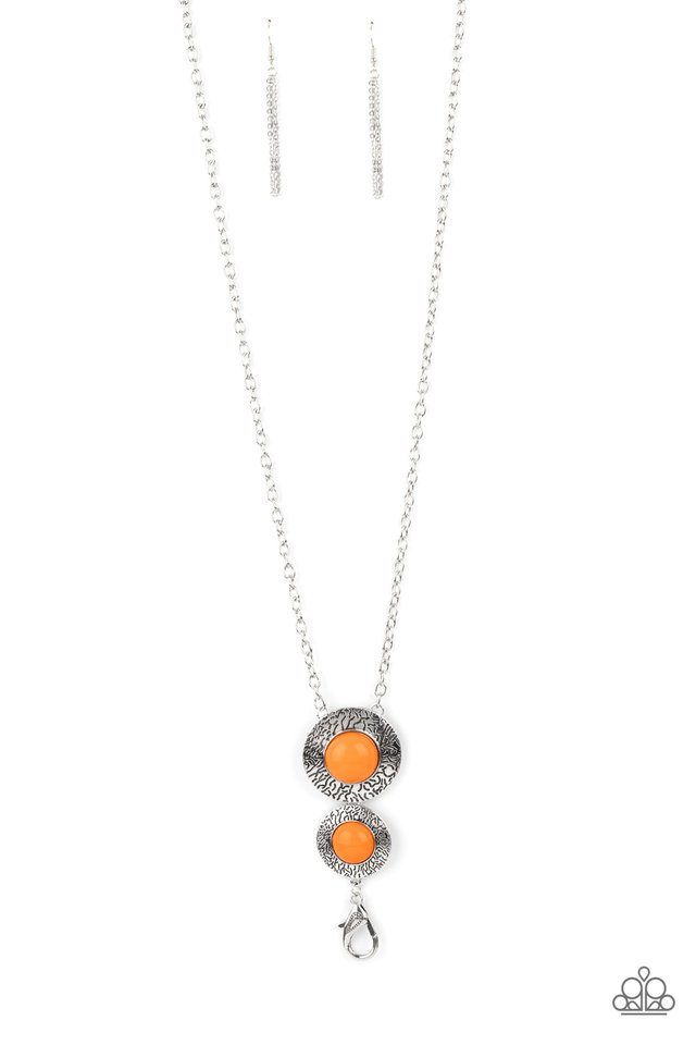 Abstract Artistry - Orange - Paparazzi Necklace Image