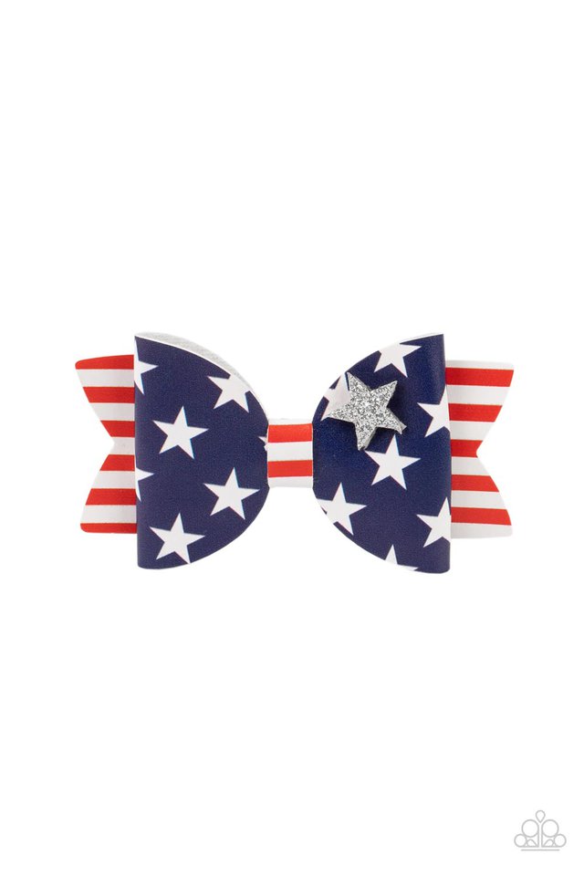 ​Red, White, and Bows - Multi - Paparazzi Hair Accessories Image