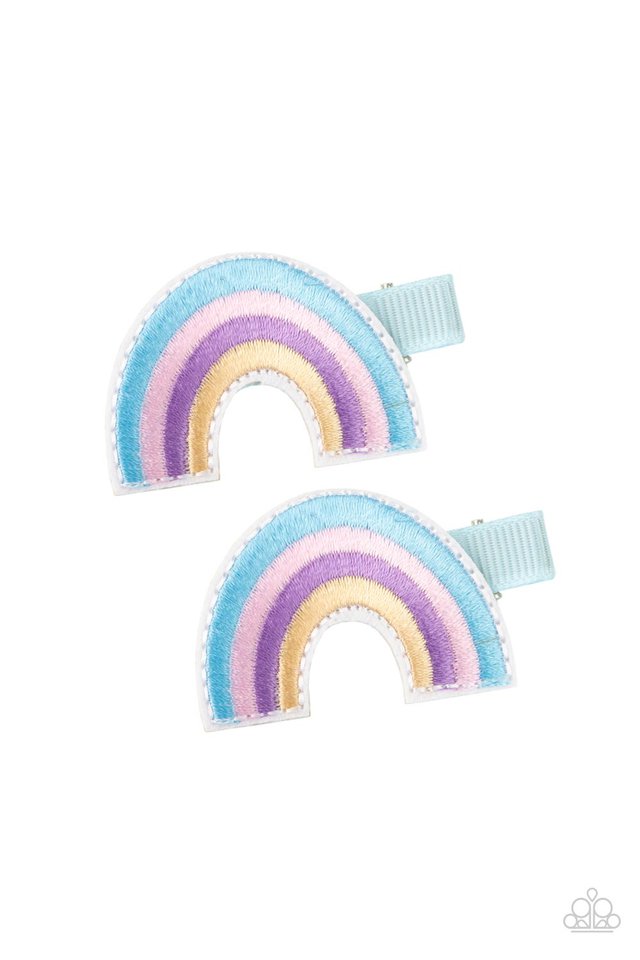 ​Follow Your Rainbow - Blue - Paparazzi Hair Accessories Image