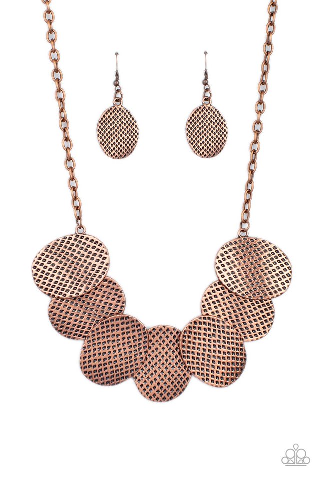 ​Industrial Wave - Copper - Paparazzi Necklace Image