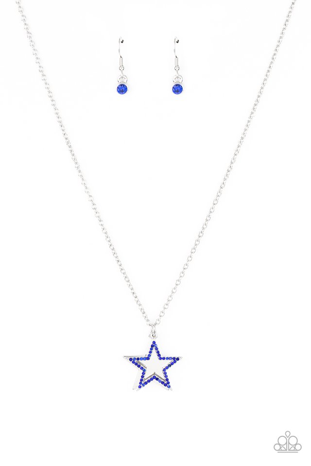 American Anthem - Blue - Paparazzi Necklace Image