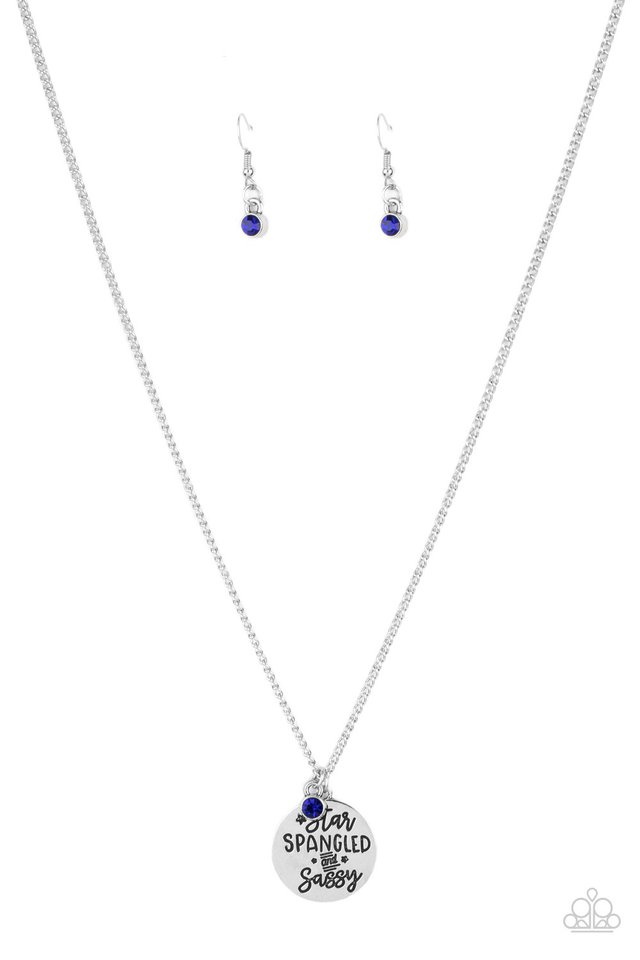 ​Star-Spangled Sass - Blue - Paparazzi Necklace Image