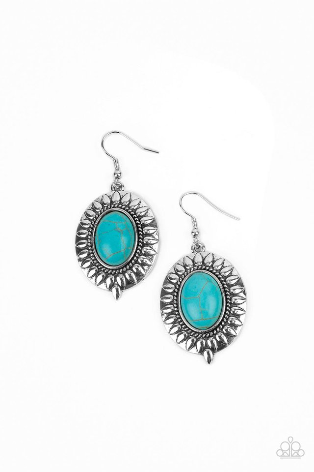 ​Mesa Garden - Blue - Paparazzi Earring Image