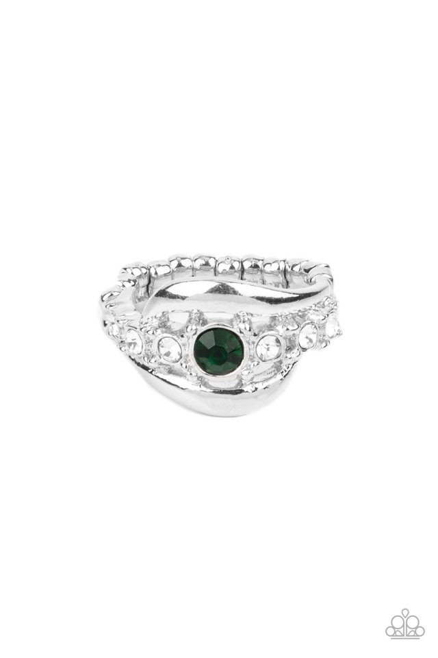 Graceful Gallantry - Green - Paparazzi Ring Image