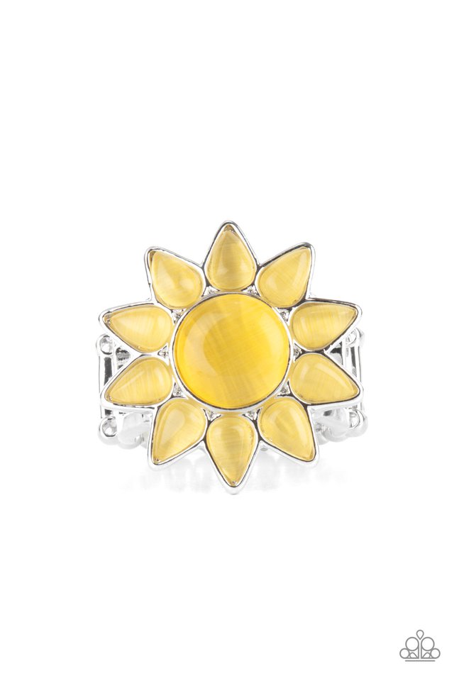 ​Blossoming Sunbeams - Yellow - Paparazzi Ring Image