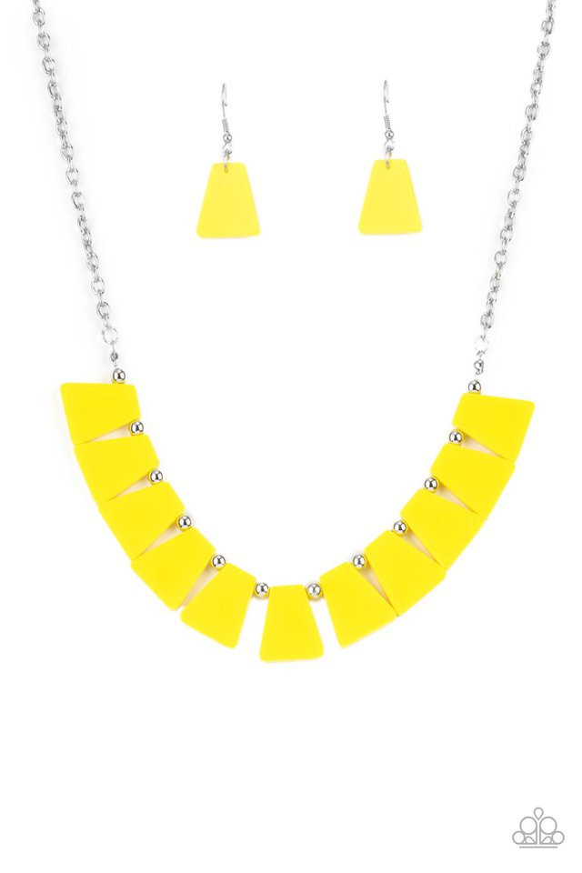 Vivaciously Versatile - Yellow - Paparazzi Necklace Image