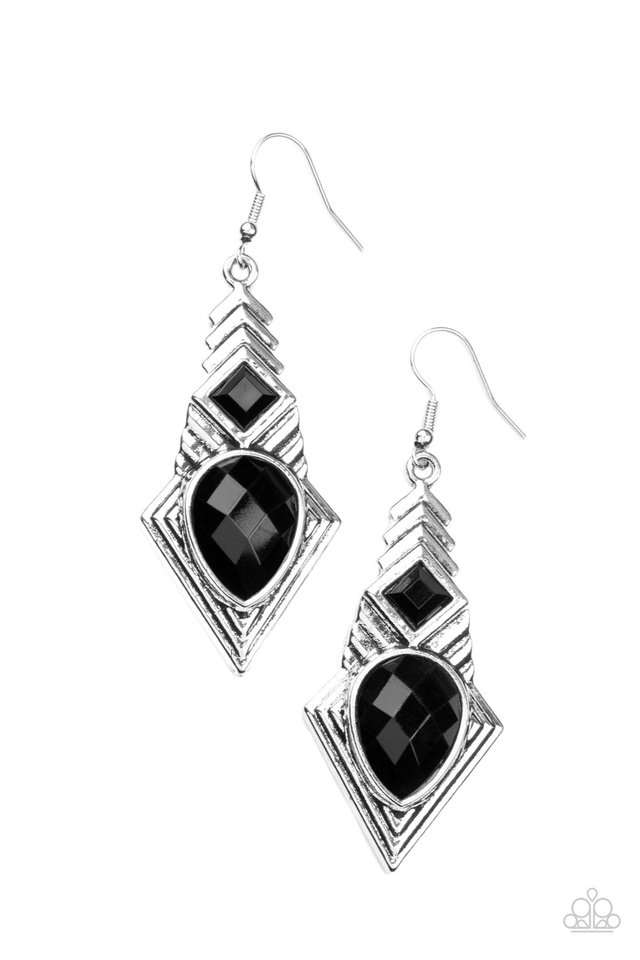 ​Stylishly Sonoran - Black - Paparazzi Earring Image