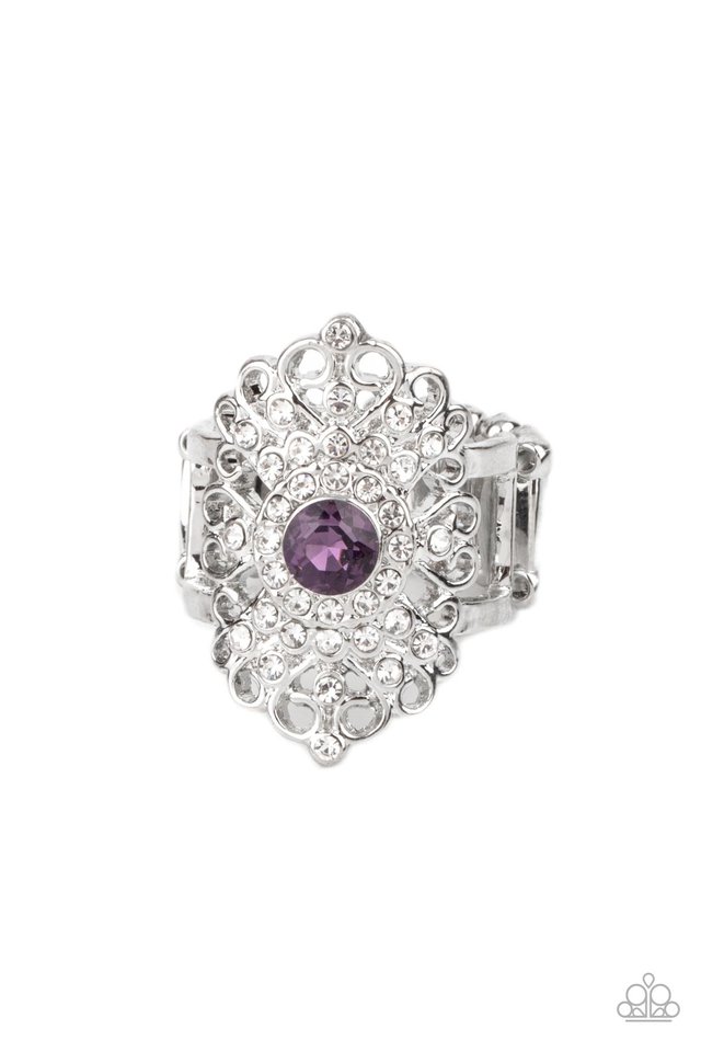 ​Dining with Royalty - Purple - Paparazzi Ring Image