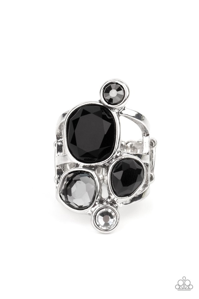 ​Demandingly Duchess - Black - Paparazzi Ring Image