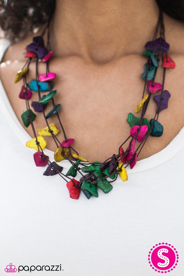 paparazzi wooden necklace