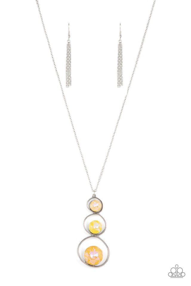 ​Celestial Courtier - Yellow - Paparazzi Necklace Image